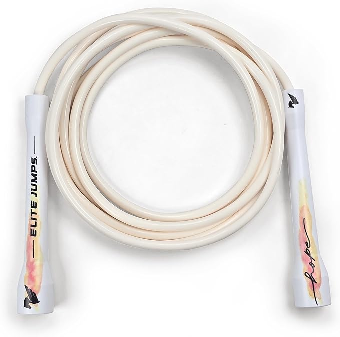 Elite Jumps | 6mm PVC Jump Ropes for Fitness | Indoor/Outdoor Adjustable Boxing Jump Rope w/Unbreakable Handles & Ultra-Durable Non-Kinking PVC | Skipping Rope for Men & Women & Boxer Rope Jump Rope