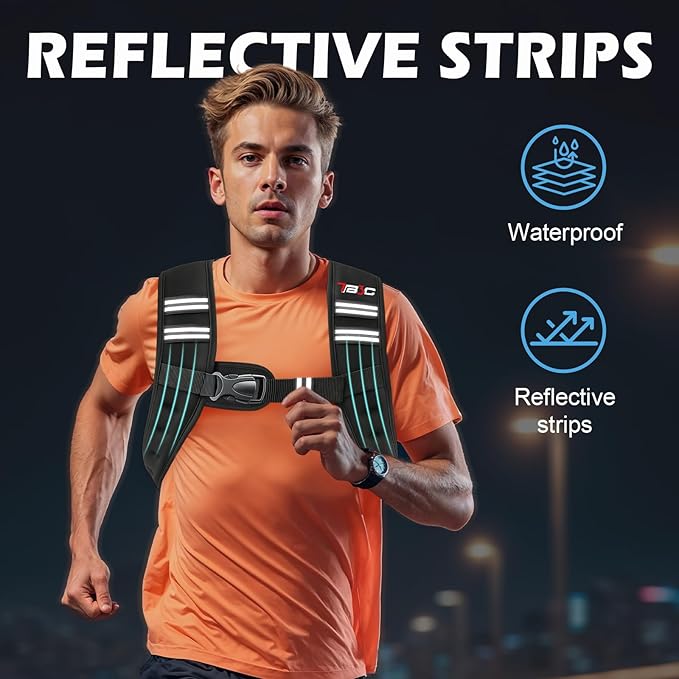 Weighted Vest Woman, 6 LB Womens Weight Vest for Walking, Strength Training Weight Vests for Men, Reflective Stripe Fitness Vest for Workout Running Jogging