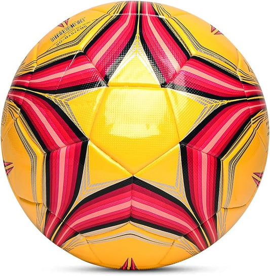 Soft PU Leather Soccer Ball, Indoor Outdoor Team Sports, Training Practicing Game Match Soccer Ball Gift for Adult Youth, 1pcs