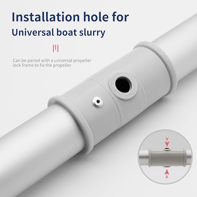 OMENI 2Pcs Dinghy Oars Kayak Paddle Boat Paddle Boat Oars Oars for Row Boat, Rod Water Sports Paddle Grey Aluminium Alloy Oars Canoe Kayak for Inflatable Boat Canoe Water Marine Sports Rowing