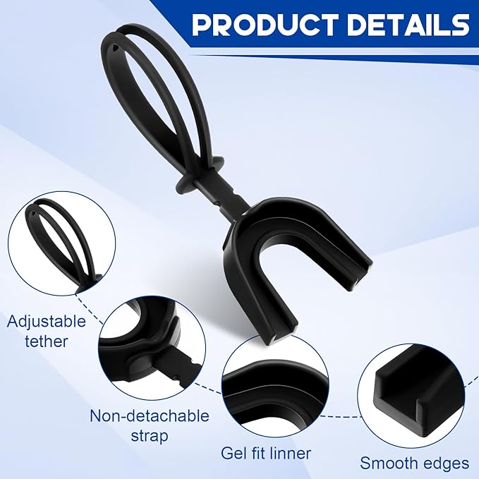 Dunzy 20 Pcs Strapped Mouth Guard Football Sports Mouthguard No Boil Mouthguard Adult Youth Football Mouthpiece Mouth Protector for Boxing Lacrosse Hockey Taekwondo