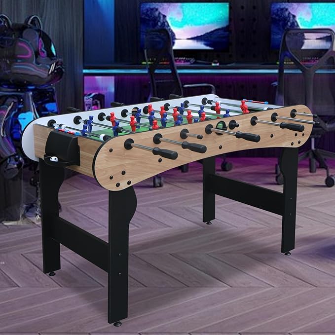5ft Foosball Table，Mini Competition Soccer Table Game with All Accessories, Leg Levelers and Heavy-Duty Legs. Perfect for Home, Game Rooms, and Parties