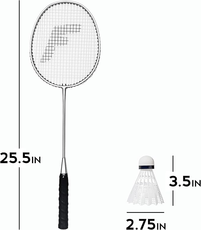 Franklin Sports Badminton Racket + Birdie Set - Replacement Badminton Equipment for Kids + Adults - 2 Player - 4 Player Badminton Racket Sets
