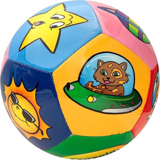 Crayola Score N’ Explore Officially Licensed 5” Color Ball, Interactive Coloring Soccer Ball for Kids, Fun Learning Toy Activity Ball