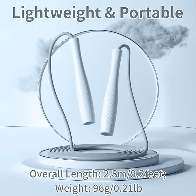 Jump Ropes Kids, Adjustable Children Jump Rope with ABS Handles and PVC Rope for Child Student Toddler