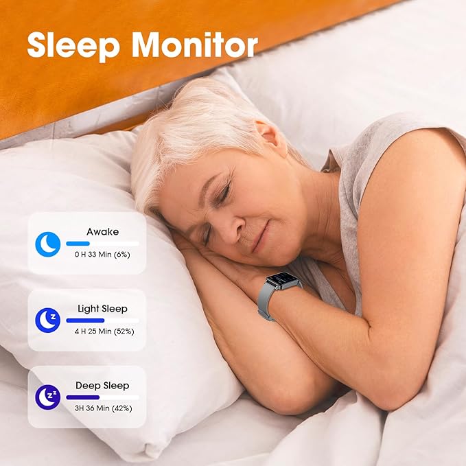 Pedometer Watch Senior Friendly No App/Phone Required, Waterproof Fitness Tracker Watch with Step Counter Calories/Sleep Tracker for Walking Running for Men Women