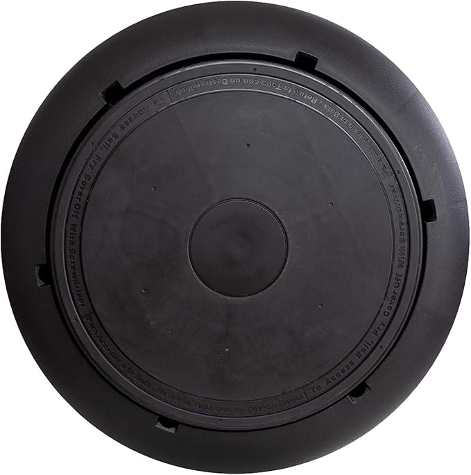 Safco Runtz Swivel Ball Chair for Kids, Anti-Burst, Exercise Ball Chair, 360° Rotation, Supports Movement, Better Posture and Balance, Black