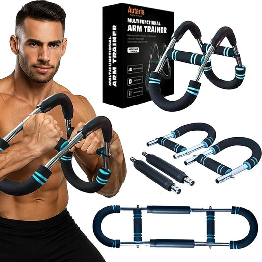 Twister Arm Trainer – Adjustable Chest, Arm, Shoulder & Back Exercise Equipment for Men & Women – Portable Spring Resistance – Home Gym Equipment