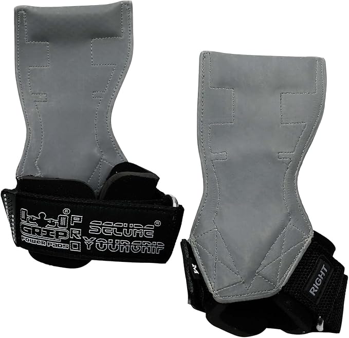 Lifting Grips PRO Weight Gloves Heavy Duty Barbell Gymnastics Straps Alternative to Power Hooks Deadlifts Adjustable Neoprene Padded Wrist Wrap