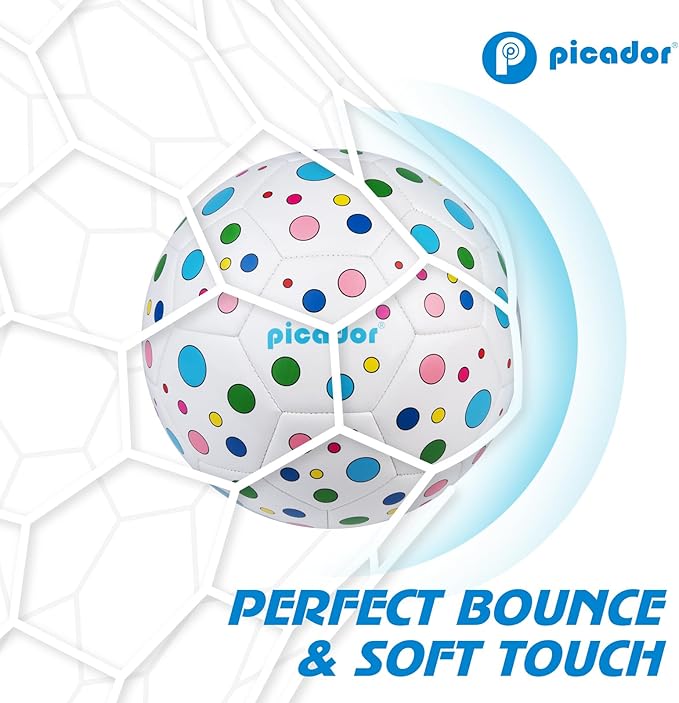 Soccer Ball Size 3, Size 4 - Kids Aged 3-5 6-8 8-12 Outdoors Sports Training Playing Ball Set with Pump Teens Girls Boys Back to School Gift