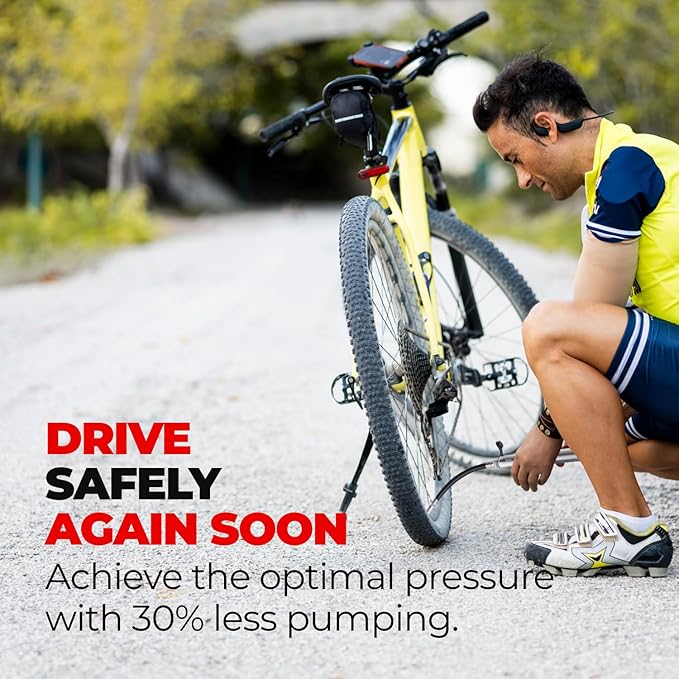 Pro Bike Tool Mini Bike Pump - Compact and Portable Bicycle Tire Pump for Fast Inflation - Compatible with Presta and Schrader Valves - Lightweight and Durable Design - Essential Bicycle Accessories