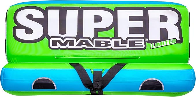 Airhead Mable Inflatable Towable Tube, 1-4 Rider Models, Dual Tow Points, Full Nylon Cover, EVA Foam Pads, Patented Speed Valve, Boat Tubes and Towables