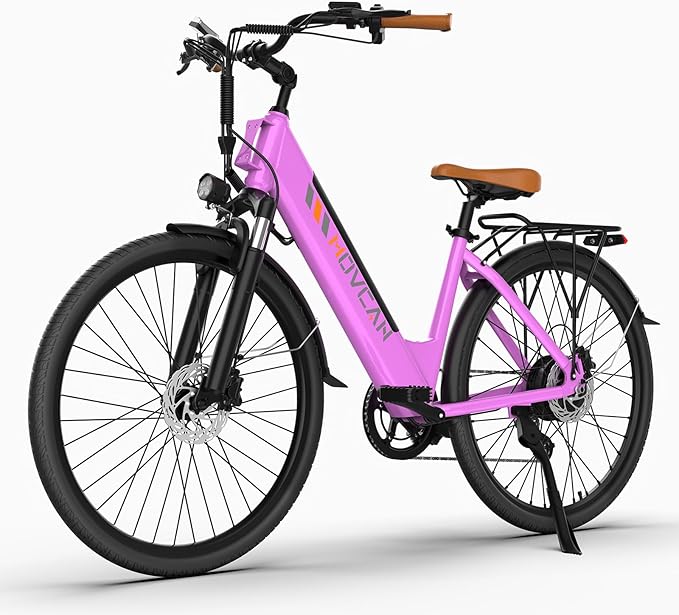V80 Electric Bike, 1000W Motor 28MPH Ebike, 48V 13Ah Removeable Battery, 26'' City Cruiser Adult Electric Bicycles up to 70 Miles