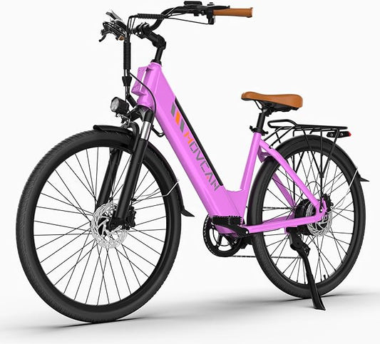 V80 Electric Bike, 1000W Motor 28MPH Ebike, 48V 13Ah Removeable Battery, 26'' City Cruiser Adult Electric Bicycles up to 70 Miles