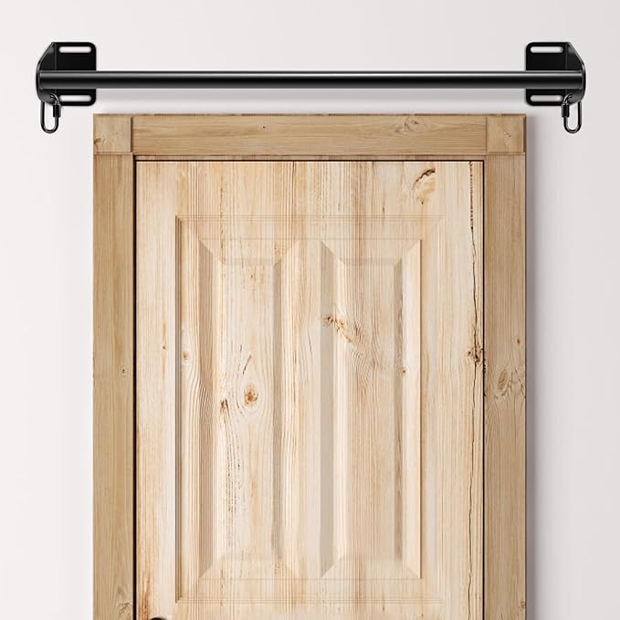 SELEWARE Wall Mounted Pull Up Bar, Heavy Duty Chin Up Bar for Doorway, Multifunctional Home Gym Workout Equipment with Resistance Band Hooks, Supports Up to 440 lbs