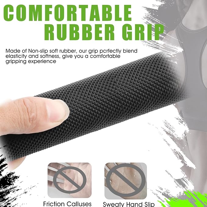 Cable Machine Attachment，LAT Pulldown Attachments Upgraded 1.3 Inch Comfort Grip Cable Attachments for Gym, Triceps Rope Bar,V Bar ,Double D Bar,Homr Gym Accessories