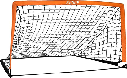 5×3 6x4 9x5 FT Portable Kids Soccer Goal for Backyard, Foldable Soccer Practice Net with Carrying Bag for Toddler Youth Adult Pop Up Soccer Training Equipment Indoor and Outdoor Sports Game