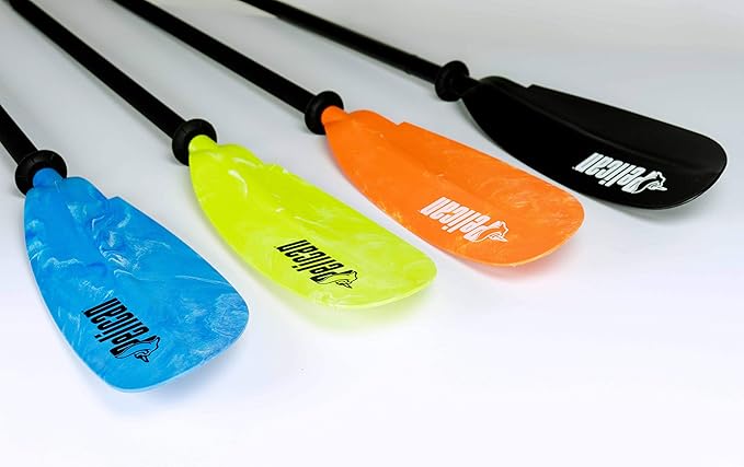 Pelican - Poseidon Paddle - Aluminum Shaft with Reinforced Fiberglass Blades - Lightweight, Adjustable Kayaks Paddles - Perfect for Kayaking Boating