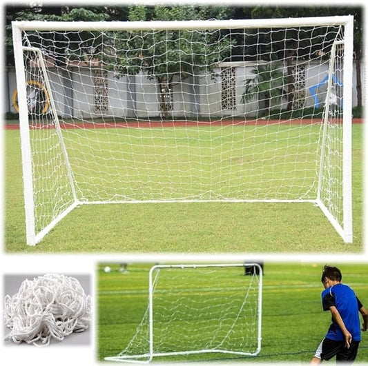 TOPINCN Soccer Net, Durable Polypropylene Fiber Full Size Football Net Football Kicking Net Soccer Goal Post Net Sports Replacement for Backyard Playground
