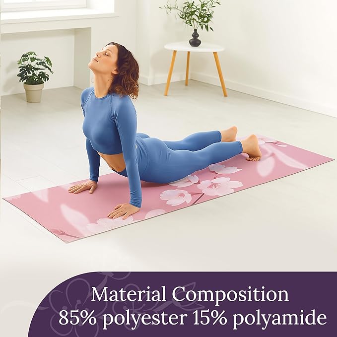 Non Slip Hot Yoga Mat Towel for Yoga | Silicone Grip with Quick Drying Super Absorbent Technology | Multi-Purpose Performance Yoga Towel Mat Measures 26.5" X 72" | Ideal for All Workouts