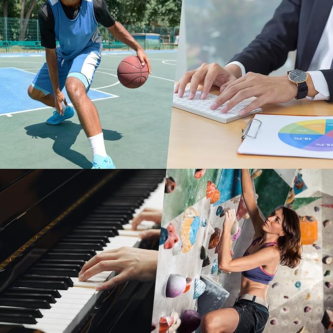 HXD-ERGO Grip Strength Trainer with Finger Exerciser, Adjustable Resistance Hand Gripper, Hand Exerciser with Counting for Muscle Building(10-130 LBS)