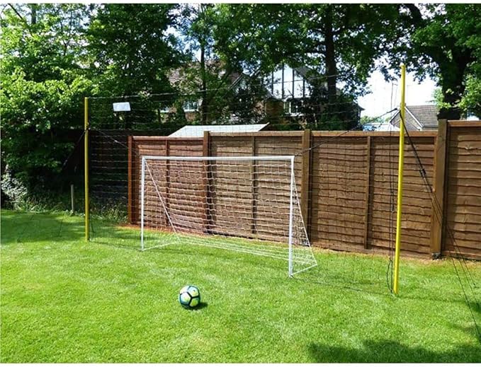 Soccer Goals & Soccer Backstop Net with Rebounder - All-in-One Backyard Net - Sports & Outdoors Soccer Goal for Volley, Passing, Solo Training