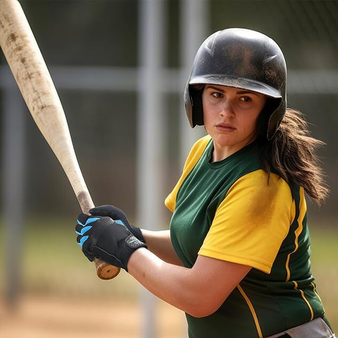 HLDD HANDLANDY Batting Gloves – Durable Grip, Breathable Baseball Softball Gloves for Adults Youth Kids – Gift for Players