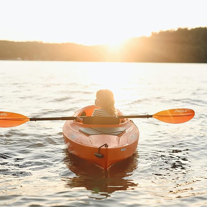 Kayak Paddle 4 Pieces Aluminum Shaft and PP Blade Floating 86.6in/220cm, 90.5inch/230cm Lightweight Oars