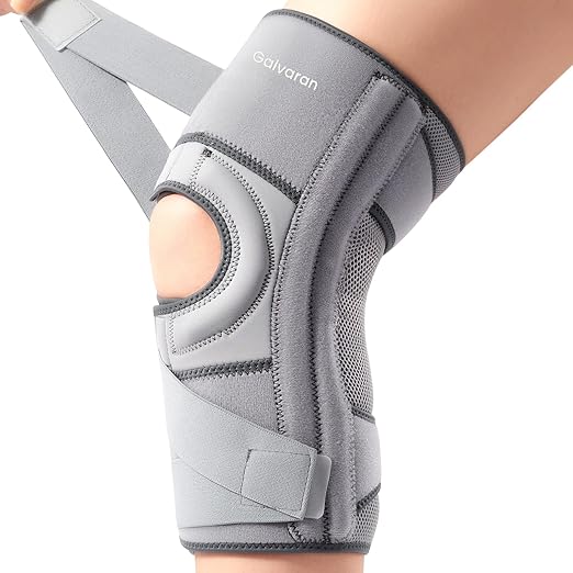 Galvaran Knee Brace for Meniscus Tear:Adjustable Knee Support for Maximum Knee Pain,Side Stabilizers for Injury or Surgery Recovery - Men and Women