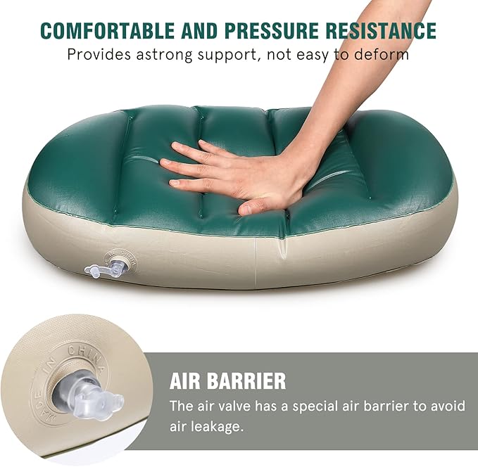 BESPORTBLE 2pcs Kayak Boat Seat Cushion Pad PVC Material Fishing Cushion Inflatable Seat for Boat Kayak Canoe Boat