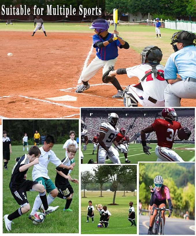 Baseball Socks 3 Pairs for Kid Youth Adult(4-20 Years Old) Team Sport Athletic Soccer Socks Cushion Softball Socks