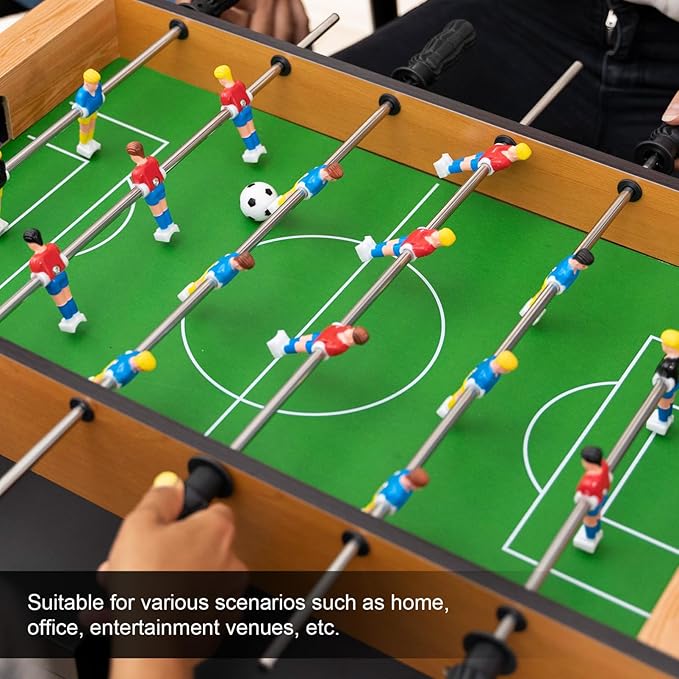 Kisangel 10Pcs Table Foosball Bushings Rods, Football Table Machine Bearings Foosball Bearing Rods Washer Pads for Replacement Parts