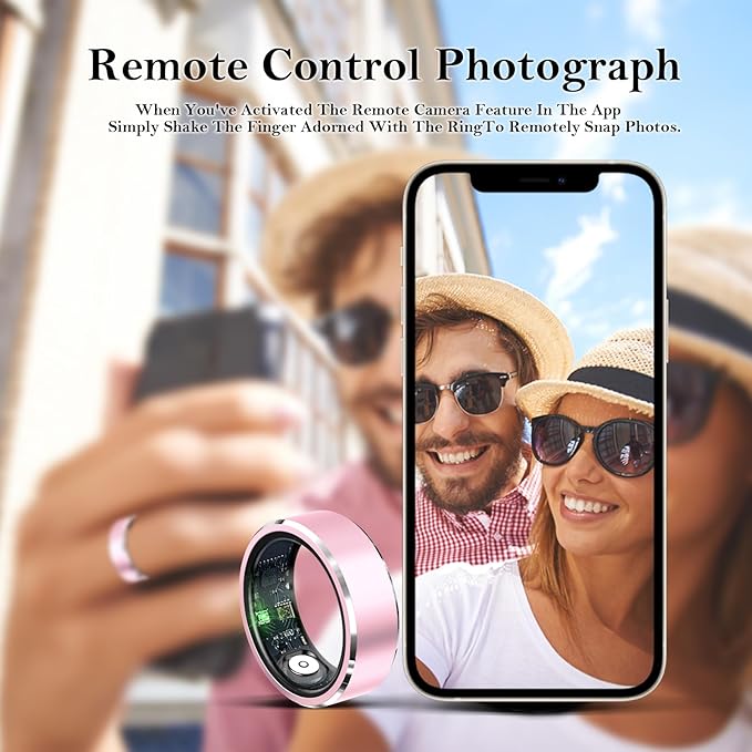 Smart Ring for Women Men-Wearable Fitness Tracker with Sleep Tracking Heart Rate Healthy Monitor Ring Activity Monitoring Steps Calories