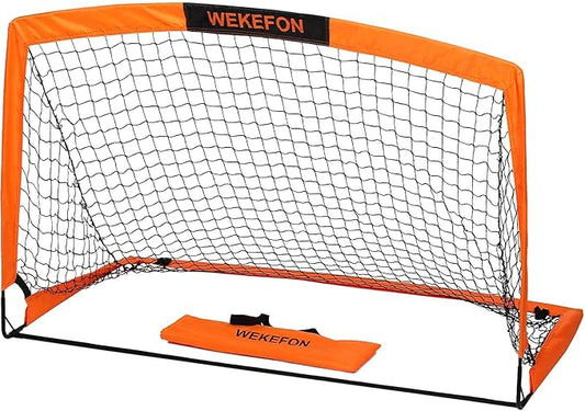 Soccer Goal with Carry Bag, 10/9MM Strengthen Pole, Arched Design, Kids Soccer Goals for Backyard Set 5x 3.1/3.6x2.7/2.9x2.4ft Portable Pop Up Soccer Nets for Toddler, Adults, Youth Games, Play, Gifts