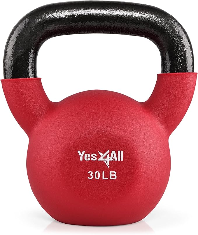 Yes4All Kettlebells 5lbs-65lbs & Kettlebell Sets Adjustable Weights, Kettlebell for Weight Training, Home Workout Equipment with Secure Grip for High Rep, Exercise Equipment