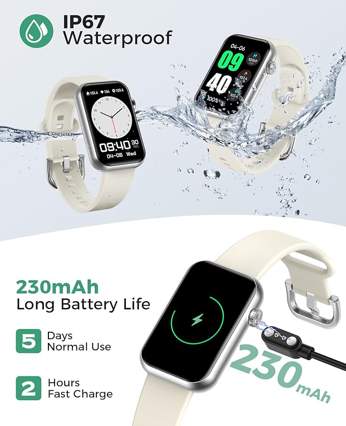 Smart Watch Fitness Tracker (Answer/Make Call), 24/7 Heart Rate Spo2 Blood Pressure Monitor Sleep Tracker, 114 Sports Modes Pedometer Calorie Step Tracker, Waterproof Activity Tracker for Men Women