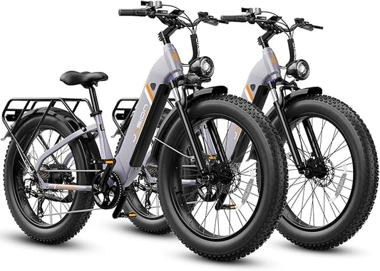 Jasion Thunder Electric Bike, 30+MPH 1500W Peak Motor E Bikes, 80Miles Range with 864Wh Battery, Hydraulic Disc Brakes, Front Suspension, 26'' x 4'' Fat Tire Adults Electric Bicycles, APP Control