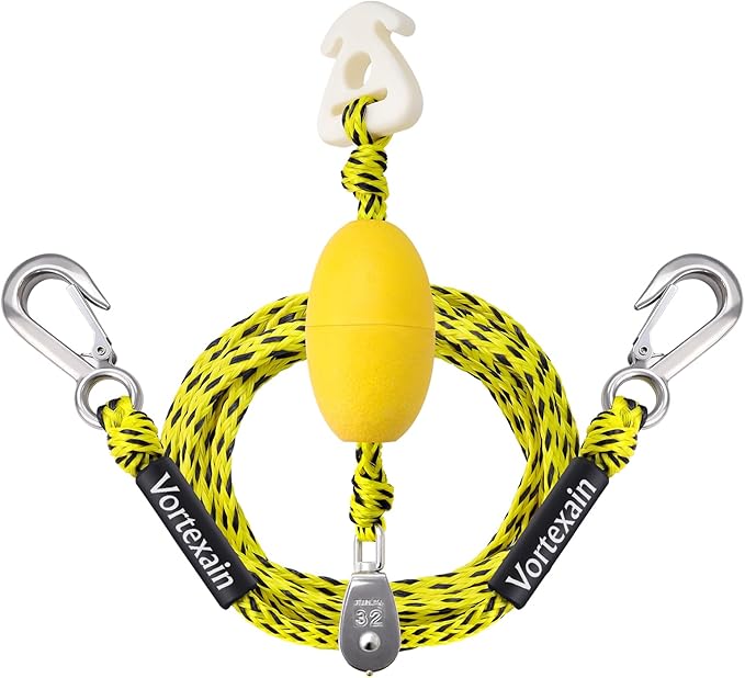 Boat Tow Rope with Stainless Steel, Ropes for Towable Tubes Jet Ski Accessories