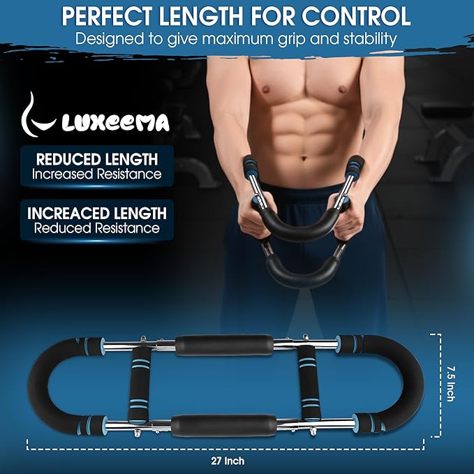 Twister Arm Trainer 40-100 lb, Adjustable Chest Workout Equipment Exerciser for Men, Portable Arm & Chest Twister Trainer for Women, Strength Training Fitness Equipment for Upper Body Muscle