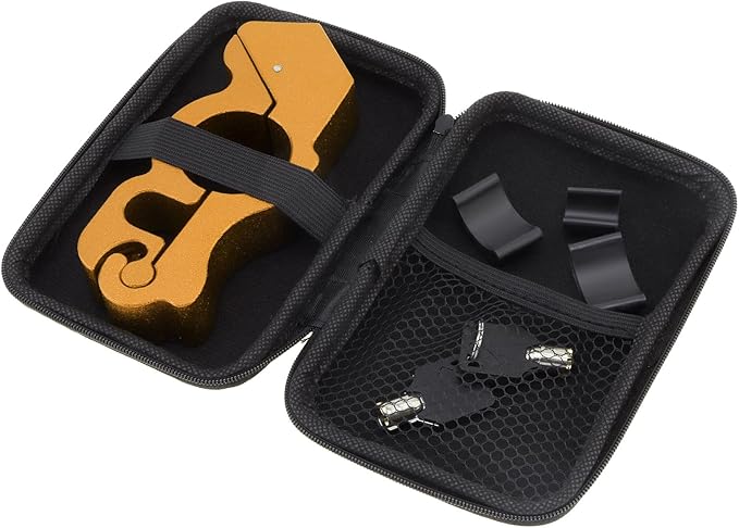 Windance Motorcycle Handlebar Lock Anti Theft Heavy Duty Brake Lever Parking Security Lock for Mopeds Motorbike Bike ATV (Yellow)