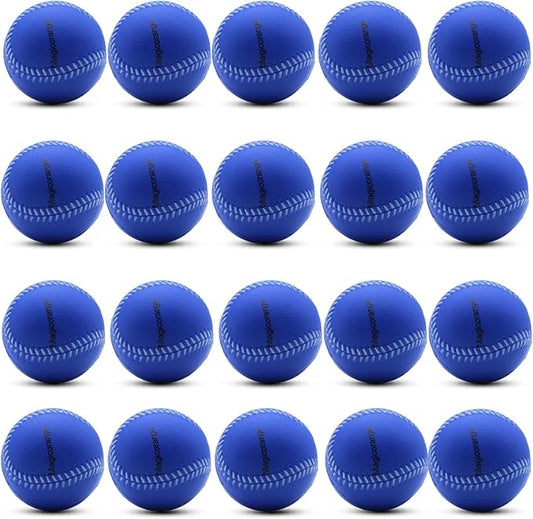 Magicorange Baseball, Foam Baseballs 20 Pack Practice Training Baseballs Unmarked Baseball Soft Toss, Batting, Fielding, Hitting, Pitching