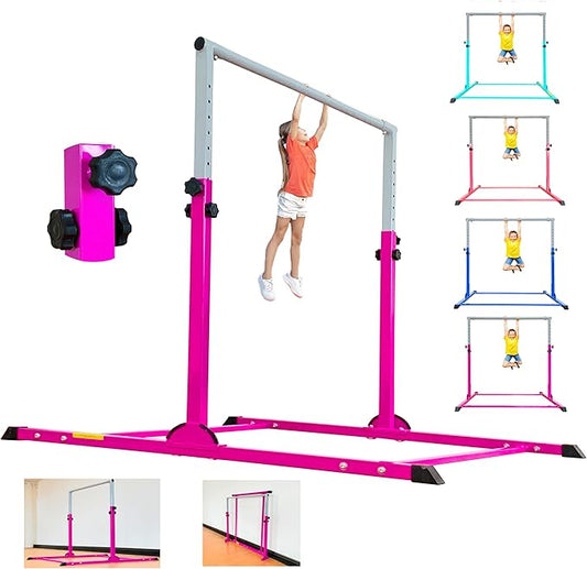 MARFULA Gymnastic Bar for Kids Gymnastic Kip Bar Horizontal Bar Gymnastic Training Equipment for Kids 3-15 Years Home and Club Use