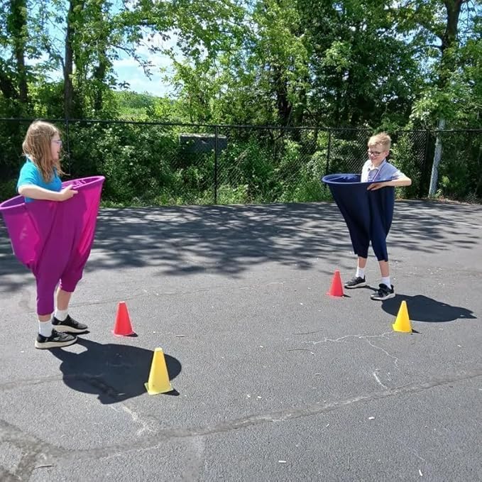 Granny Pants Yard Game, Oversized Granny Pants Outdoor Game for Adults, 8 Elastic Balls+Pump, Backyard Parties and Field Day(Green+Blue)