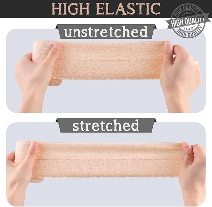 Tondiamo 8 Rolls Elastic Adhesive Bandage Tape Medical Bandage Wrap Athletic Sports Tape Flexible Stretch Skin Bandages Strips for Ankle, Knee, Wrist Sprains Animal Pets(3 Inch X 5 Yard)
