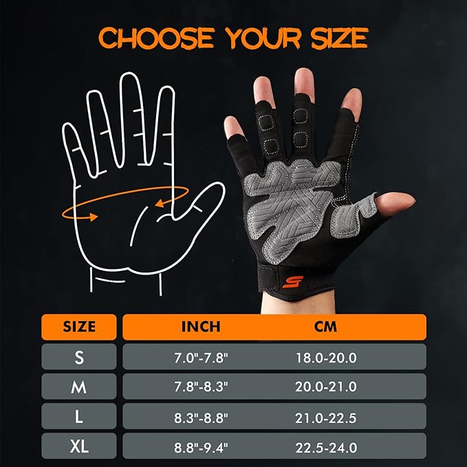 SueStar Workout Gloves for Men Women, Weight Lifting With Full Palm Protection, Excellent Grip, Ultra Breathable for Weightlifting, Fitness, Training, Hanging