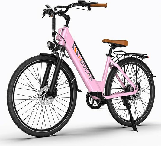 V80 Electric Bike, 1000W Motor 28MPH Ebike, 48V 13Ah Removeable Battery, 26'' City Cruiser Adult Electric Bicycles up to 70 Miles