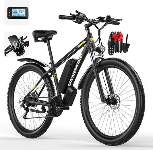 Electric Bike for Adults, 29" 1500W Peak Max 37MPH 921.6WH Electric Mountain Bike, 80 Miles Ebike 21-Speed Gears, IP7 Waterproof E Bicycle E Bike for Commuter