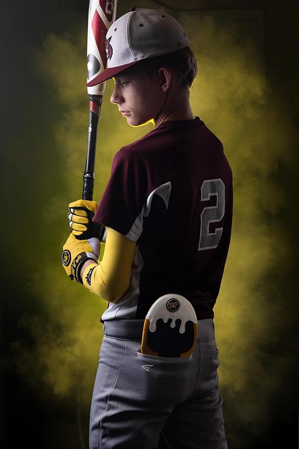 Drip & Rip Baller Series - Youth Batting Gloves + Adult Batting Gloves - for Softball and Baseball - Long Cuff Style for Men and Youth