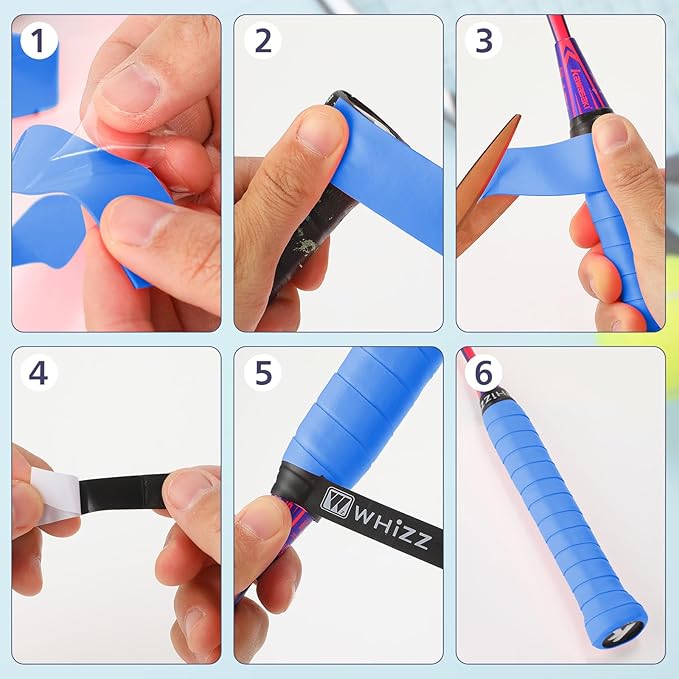 Jerify 24 Pieces Tennis Racket Grip Tape, Precut Badminton Racket Overgrips Tape with Velvety Comfort for Anti Slip and Absorbent Grip