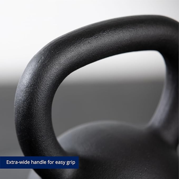 Titan Fitness Cast Iron Kettlebell, Single Piece Casting, KG and LB Markings, Full Body Workout